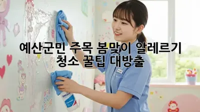 🌸예산군민 주목! 봄맞이 알레르기 청소🧹 꿀팁 대방출!