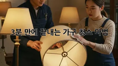 3분 만에 끝내는 가구 청소 마법 ✨